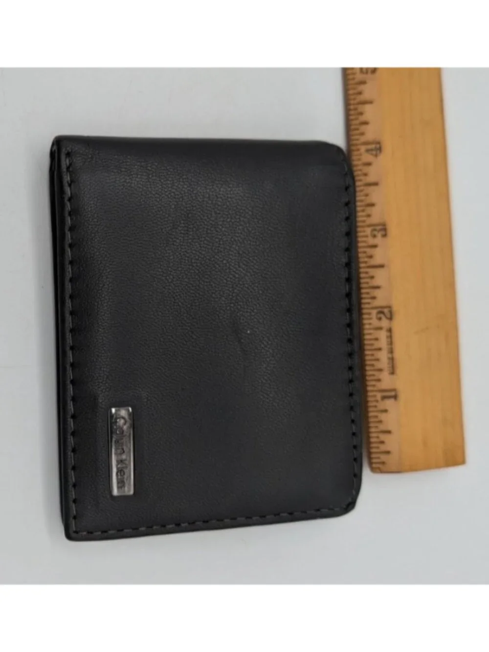 Calvin Klein CK Men's RFID Blocking Leather Bifold Wallet-Black- FLAW